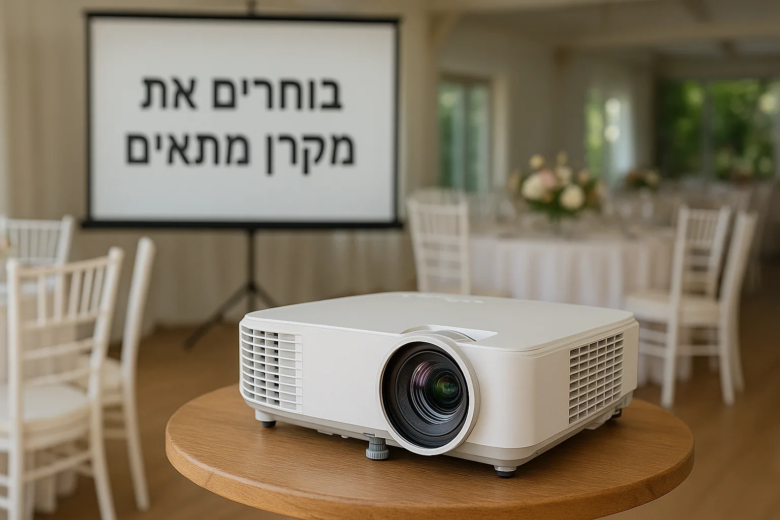 מקרן להשכרה לאירוע - mrt-party